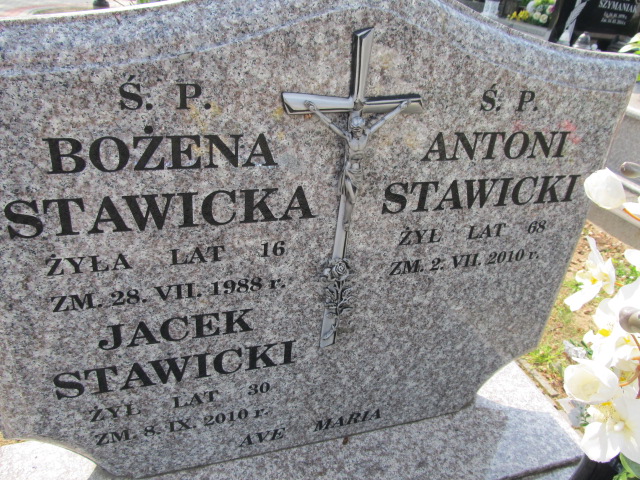 Grób Jacek Stawicki