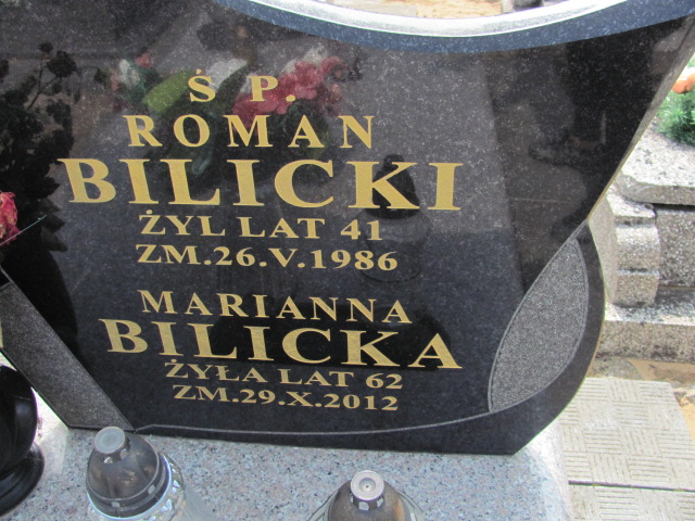 Roman Bilicki Szczutowo - Grobonet - Wyszukiwarka osób pochowanych