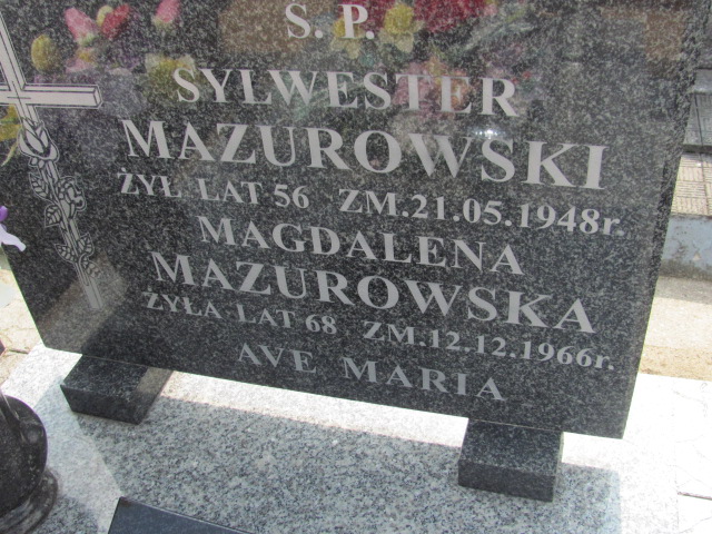 Sylwester Mazurowski Szczutowo - Grobonet - Wyszukiwarka osób pochowanych