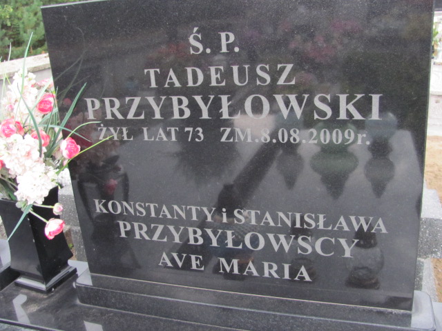 Tadeusz Przybyłowski Szczutowo - Grobonet - Wyszukiwarka osób pochowanych