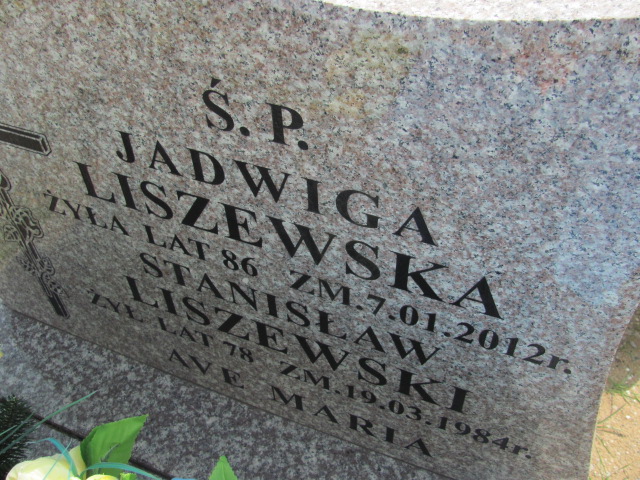 Jadwiga Liszewska Szczutowo - Grobonet - Wyszukiwarka osób pochowanych
