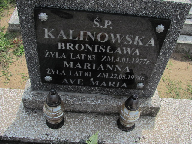 Bronisława Kalinowska Szczutowo - Grobonet - Wyszukiwarka osób pochowanych