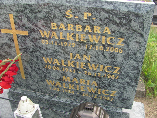 Jan Walkiewicz 1931 Szczutowo - Grobonet - Wyszukiwarka osób pochowanych