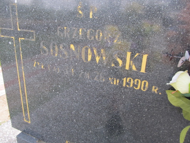 Grzegorz Sosnowski Szczutowo - Grobonet - Wyszukiwarka osób pochowanych