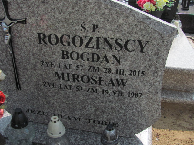 Mirosław Rogoziński Szczutowo - Grobonet - Wyszukiwarka osób pochowanych