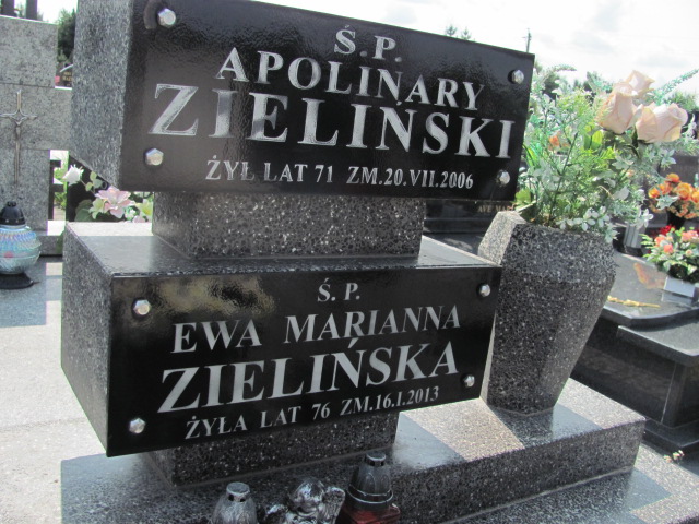 Apolinary Zieliński Szczutowo - Grobonet - Wyszukiwarka osób pochowanych