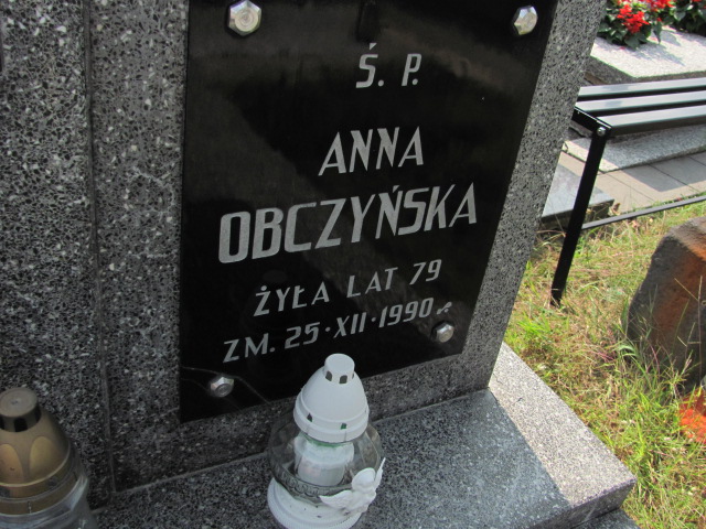 Anna Obczyńska  Szczutowo - Grobonet - Wyszukiwarka osób pochowanych